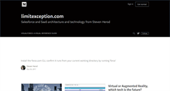 Desktop Screenshot of limitexception.com